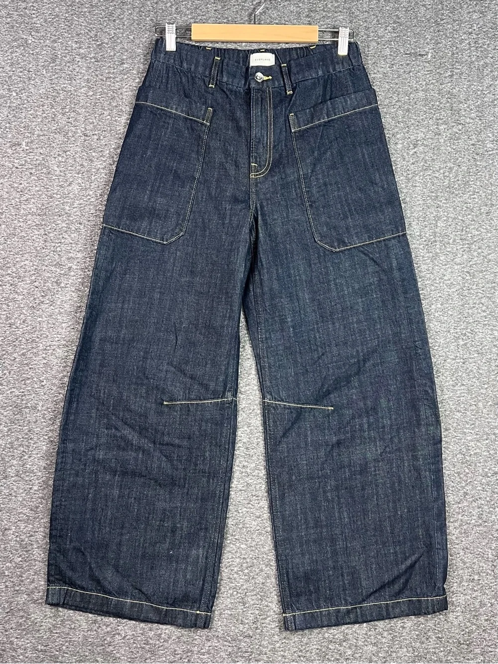 Everlane Dark Wash Wide-Leg Flare Jeans